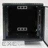 Шафа 12U, 620х350х640 мм (Ш * Г * В), акрилове скло, чорний (UA-MGSWA1235B)