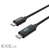 Силіконовий кабель PD100 Вт USB-C до USB-C для циф рового дисплея 1,8 м CHOETECH PD100W U (XCC-1063)