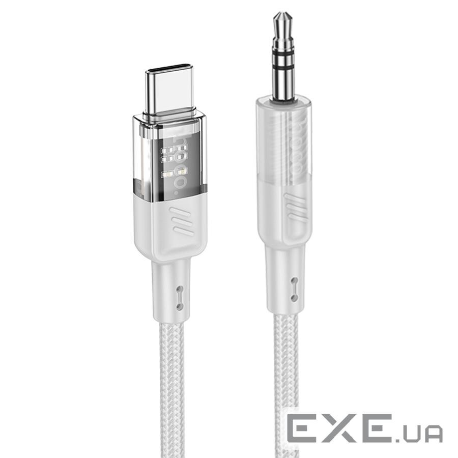 Кабель HOCO UPA27 DC3.5 (тато) => Type-C (тато), круглий в обплетенні, 1.2м, G (HOCO UPA27TG)