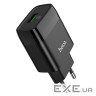 Зарядний пристрій HOCO C72Q Glorious USB QC3.0 18W Black (6931474732507)