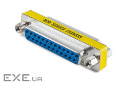 Перехідник обладнання COM(DB25) F/F,адаптер 1:1,срібний (62.09.8466-1) (62.09.8466-1)