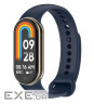 Силіконовий ремінець BeCover для Xiaomi Mi Smart Band 8 Deep Blue (709383)