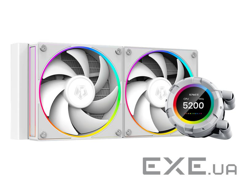 Система водяного охолодження ID-COOLING Space LCD SL240 White