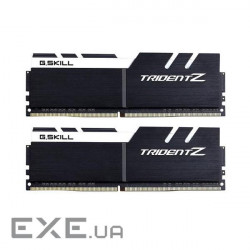 DDR-4 16GB KIT(2*8GB) PC4-25600 (PC4-3200) Trident Z Black H/ White logo G.SKI (F4-3200C16D-16GTZKW)
