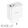 Мережевий зарядний пристрій HOCO C113A Awesome PD65W dual port(1A1C) charger White (6931474790910)