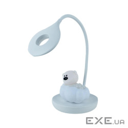 Настільна лампа Kite Cloudy Bear LED з акумулятором, рожева (K24-493-2-2)