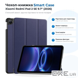 Чохол до планшета BeCover Smart Case Xiaomi Redmi Pad 2 SE 9.7" (2026) Deep Blue (715824)