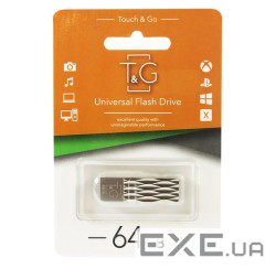 Флеш-накопичувач USB 64GB T&G 103 Metal Series Silver (TG103-64G)