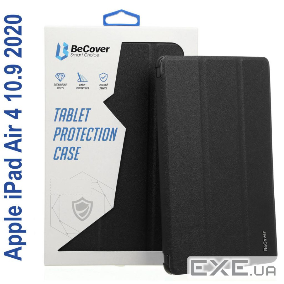 Чохол до планшета BeCover Tri Fold Hard Apple iPad Air 4 10.9 2020/2021 Black (706860) (706860)