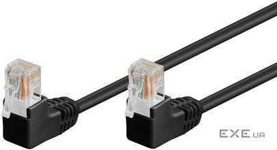 Патч корд Cablexpert RJ45 UTP5e 1.0m, patch AWG26 Gold 2x90ё, Standart, чорний (75.09.6086-10)