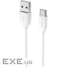 Кабель BOROFONE BX19 Benefit USB-A to USB-C 1м White (BX19CW)