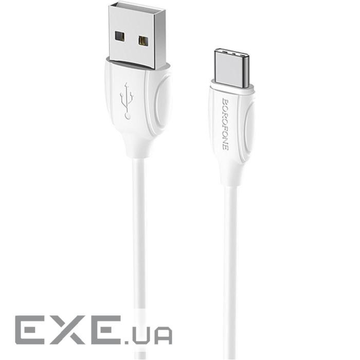 Кабель BOROFONE BX19 Benefit USB-A to USB-C 1м White (BX19CW)