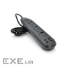Мережевий фільтр ТВ-Т16mini, 3 розетки + 4 USB, 2 м, перетин 3х0,75 мм, 3000W, (ТВ-Т16mini-Black)
