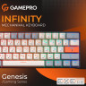 Дротова механічна клавіатура GamePro MK130 V2 Infinity QLAB Sakura Black (MK130-V2-B-QS)