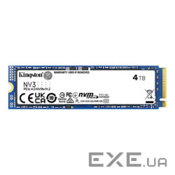 Накопичувач SSD KINGSTON NV3 4TB M.2 NVMe (SNV3S/4000G)