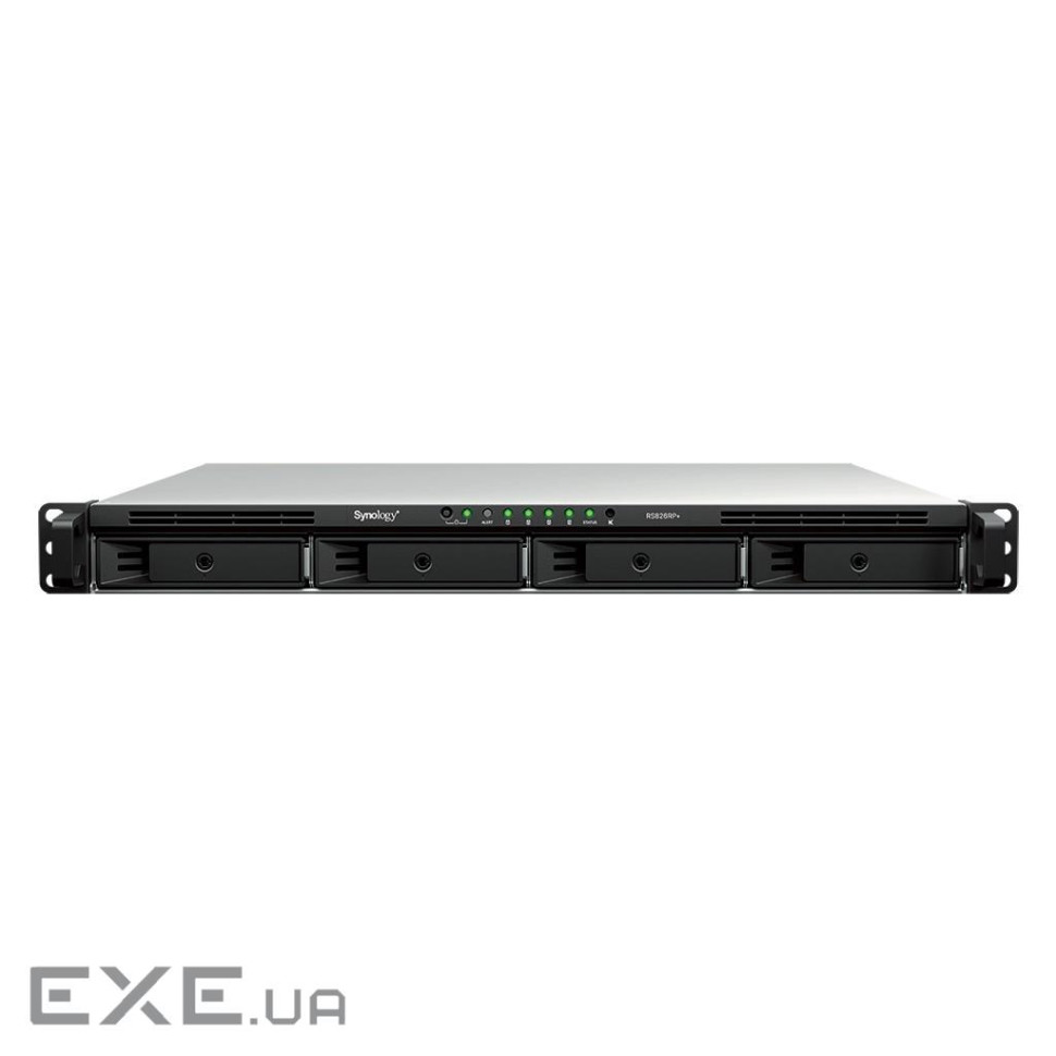 Система зберігання даних 4BAY 1U NO HDD USB3 RS826RP+ SYNOLOGY