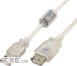Дата кабель USB 2.0 AM/AF 4.5m Cablexpert (CCF-USB2-AMAF-TR-15)