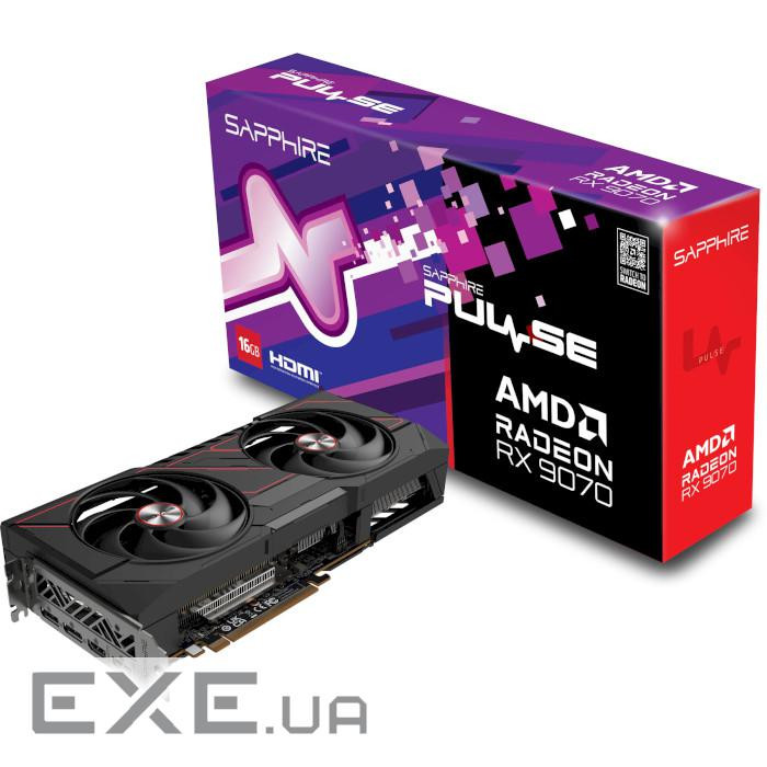 Відеокарта SAPPHIRE Pulse Radeon RX 9070 16GB GDDR6 (11349-03-20G)