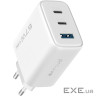 СЗУ Proove Silicone Power 2 67W (2*Type-C+USB) white (WCSP26120002)
