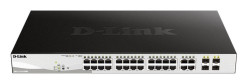 Комутатори DGS-1210-28MP/E (24 x PoE+ 10/100/1000Mbps, 4 x Combo 1000BaseT/SFP Port, Port 1-24 802.3a