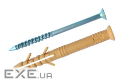 Дюбель-гвоздь швидкого монтажу (APRO) потай 6*80 (пач - 100шт) ) (SMTP-60080)