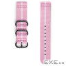 Ремінець до смарт-годинника Samsung Gear Premium Nato Pink-White (GP-R600BREECAE)