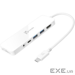 Багатопортовий мультиадаптер J5create JCD373-N, USB Type-C 5-в-1