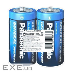 Батарейка Panasonic RED ZINK R20 BLI 2 ZINK-CARBON (R20REL/2BPR)