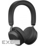 Навушники з мікрофоном JABRA Evolve2 75 MS Stereo USB-C with Charging Stand Black (27599-999-889)