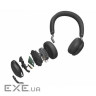 Навушники з мікрофоном JABRA Evolve2 75 MS Stereo USB-C with Charging Stand Black (27599-999-889)