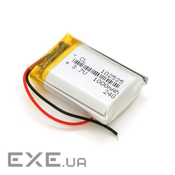 Літій-полімерний акумулятор 10*25*35mm (Li-ion 3.7В 1000мАч ) (102535)