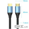 Кабель HDMI M-M, 5.0 м, V2.0, 4K 60Гц , Aluminum Alloy Blue Vention (ALHSJ)