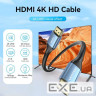 Кабель HDMI M-M, 5.0 м, V2.0, 4K 60Гц , Aluminum Alloy Blue Vention (ALHSJ)
