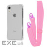 Чохол WAVE Clear Case with Strap iPhone Xr pink (57005 pink)
