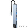 Концентратор Dynamode USB-C 8-in-1 HDMI 4K30Hz + 1xRJ45 + 1xUSB 3.0 + 1xUSB 2.0 + 1xUSB-C PD (BYL-2017L)