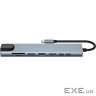 Концентратор Dynamode USB-C 8-in-1 HDMI 4K30Hz + 1xRJ45 + 1xUSB 3.0 + 1xUSB 2.0 + 1xUSB-C PD (BYL-2017L)