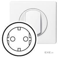 Лицьова панель розетки електричної Legrand Schuko з РЕ (гвинтовий та безгвинтовий затискач) ), Ce (068131)