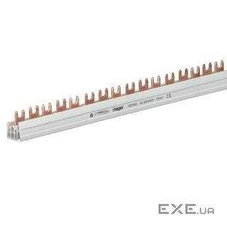 Шина сполучна вилкова, 3-полюсна на 57 модулів, з ізоляцією, 10мм 2 (KDN363B)