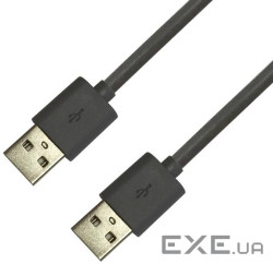 Кабель USB AM-AM, 1.0 м, чорний (S0598)