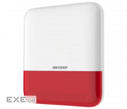 Бездротова зовнішня сирена (червона ) Hikvision DS-PS1-E-WE-Red