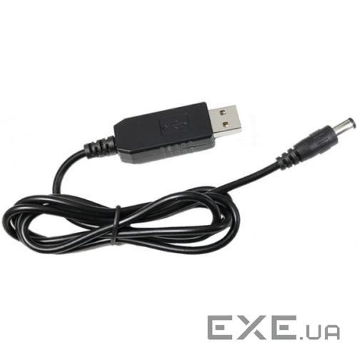 Кабель живлення USB to DC5.5*2.1 5V to 12V 1.0m Value (S1016)