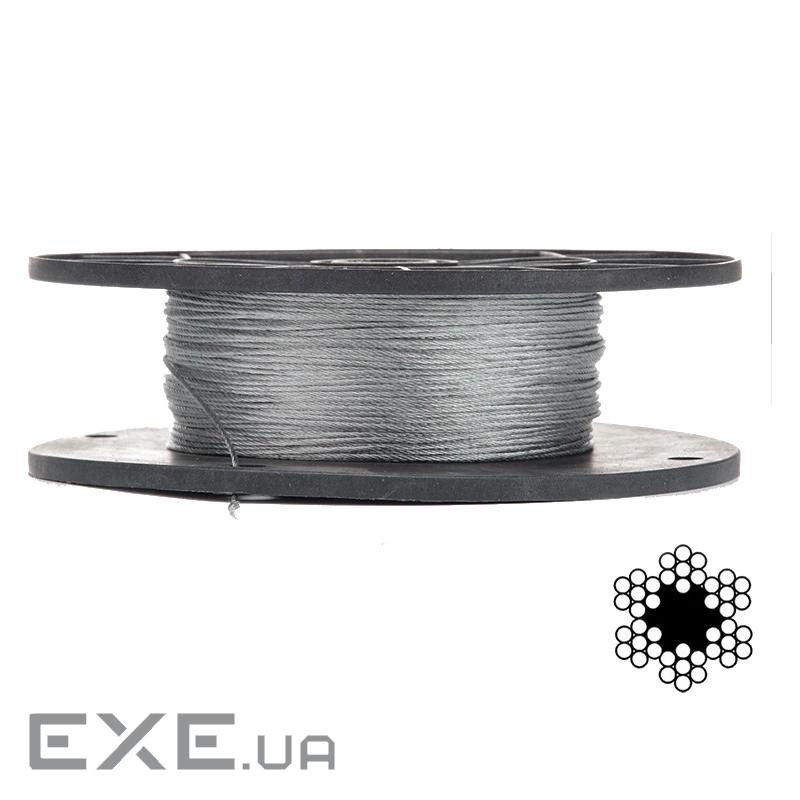 Трос оцинкованный APRO 2мм DIN 3055 (6x7) бухта 200м