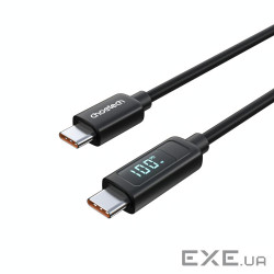 Силіконовий кабель PD100 Вт USB-C до USB-C для циф рового дисплея 1,2 м CHOETECH PD100W U (XCC-1064)