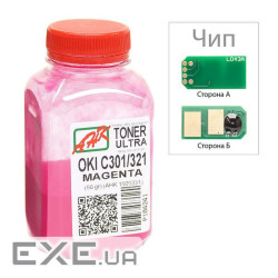 Тонер OKI C301/321, 50г Magenta +chip AHK (1505327)