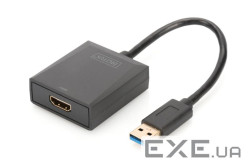 Адаптер DIGITUS USB 3.0 - HDMA Full HD, M/F, 0.15 m (DA-70841)