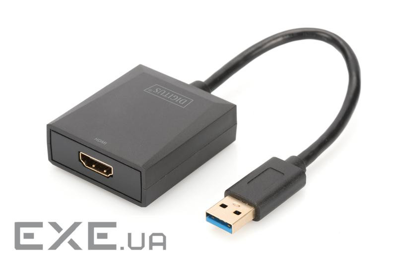 Адаптер DIGITUS USB 3.0 - HDMA Full HD, M/F, 0.15 m (DA-70841)
