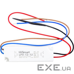 Блок живлення HiSmart 12V, 1А , 12W, IP67 (LPV-12-12)