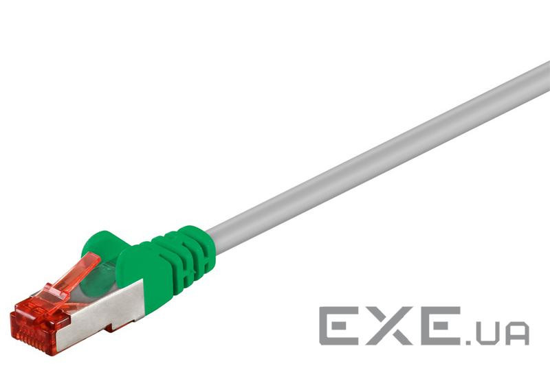 Патч-корд екранований RJ45 SFTP6 1.0m,cross AWG28 2xS D=6.0mm LSOH Cu,сірий (75.06.8456-1) (75.06.8456-1)