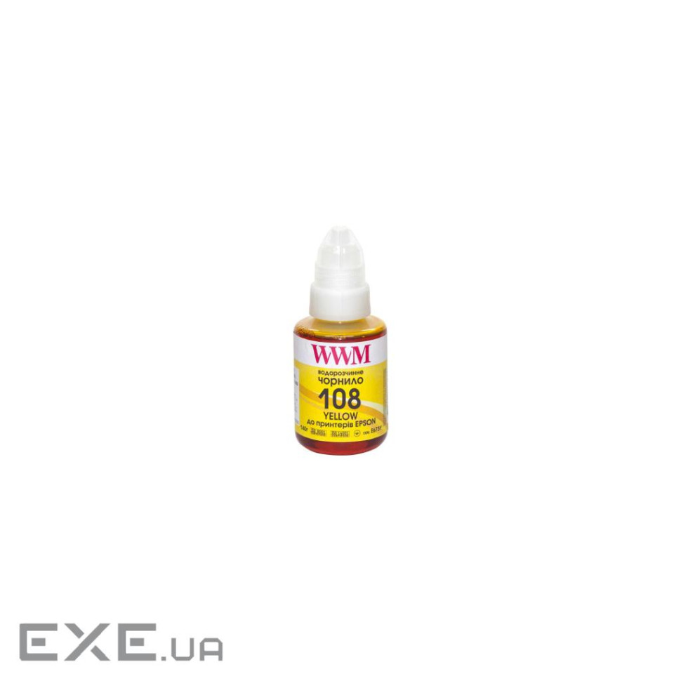 Чорнило WWM Epson L8050/L18050 140г Yellow KeyLock (E108Y)