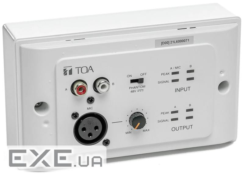 Модуль аудіо входу та виходу TOA M-822IO (2х2, внутрішній AD/DA конвертер, фантомне живлення) )